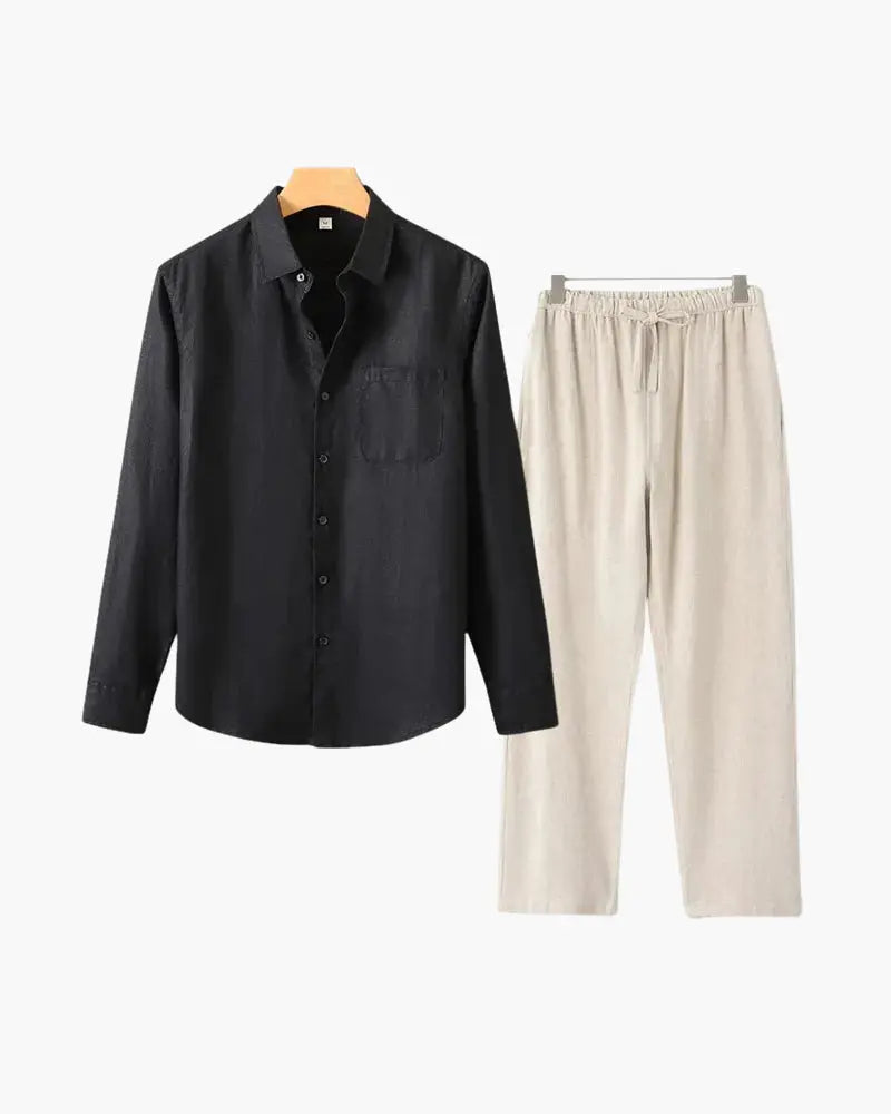 Women's Old Money Linen Combo (Longsleeve) 11