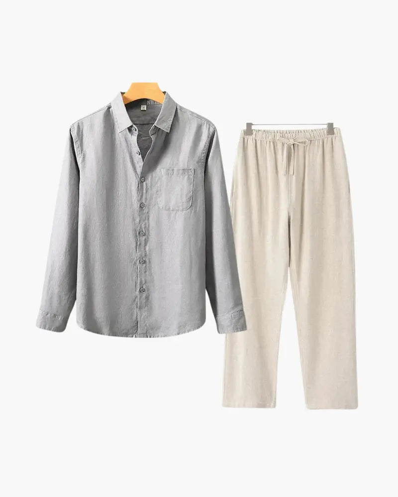 Women's Old Money Linen Combo (Longsleeve) 14