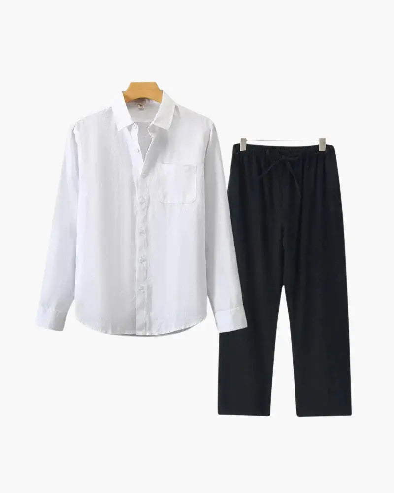 Women's Old Money Linen Combo (Longsleeve) 15
