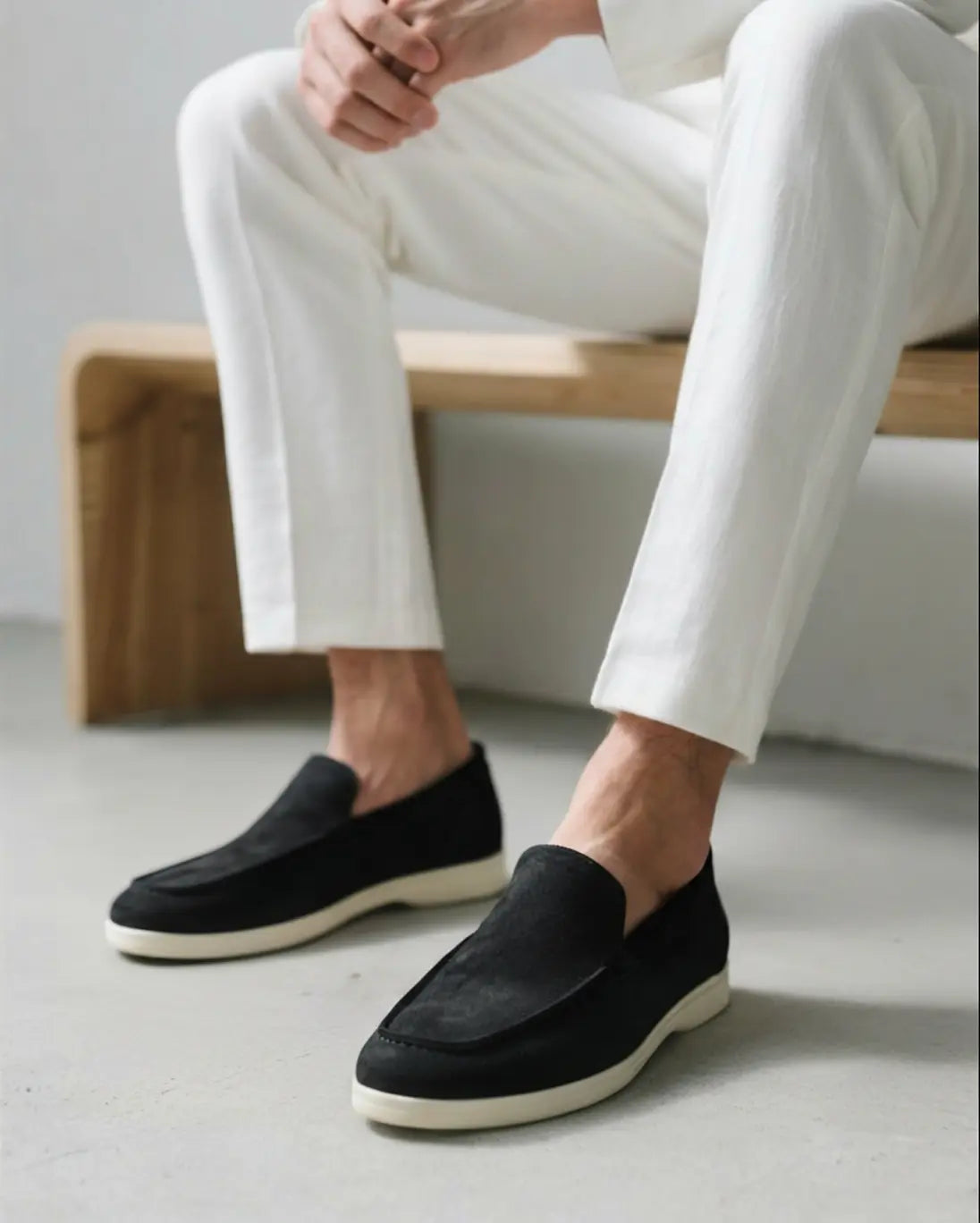 Women's Old Money Suede Loafers 7