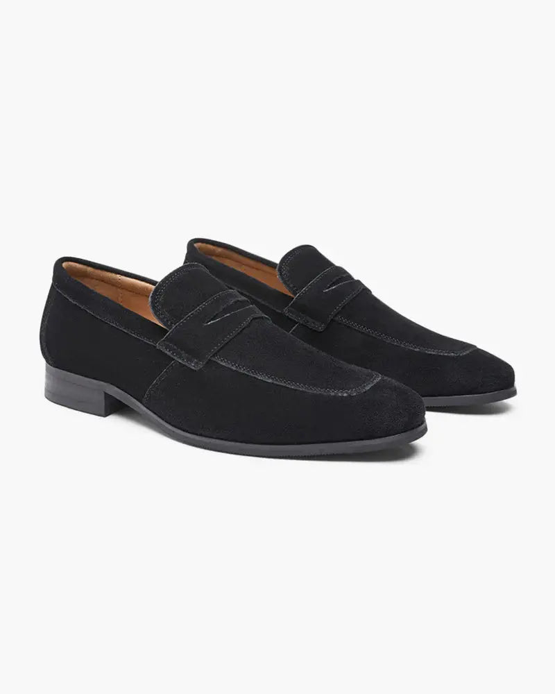 Women's Old Money Suede Penny Loafers 0