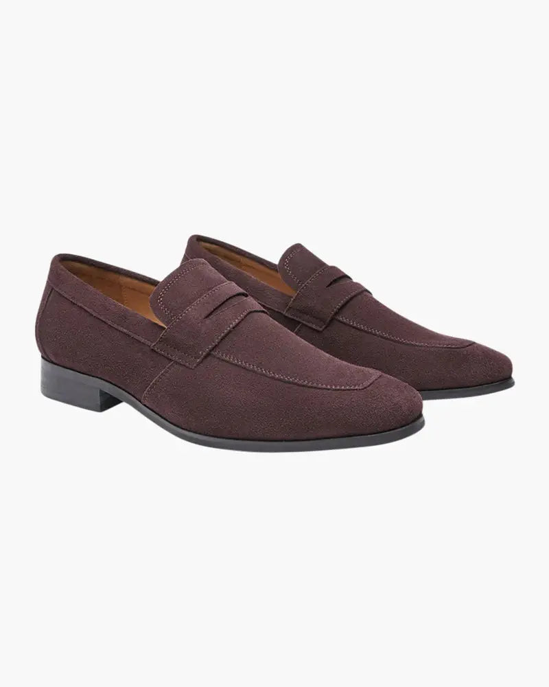 Women's Old Money Suede Penny Loafers 3