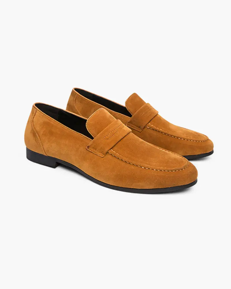 Women's Old Money Suede Penny Loafers 5