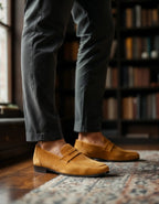 Women's Old Money Suede Penny Loafers 6