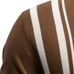 Oliver Collection | Vertical Stripe Polo Shirt with Soft Knit Fabric | Stylish Casual Wear for Everyday Comfort