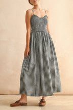 Onyx Crush | Midi Dress with 100% Cotton Fabric | Comfortable Fit for Everyday Wear