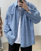 Women's Oversized Striped Shirt 2