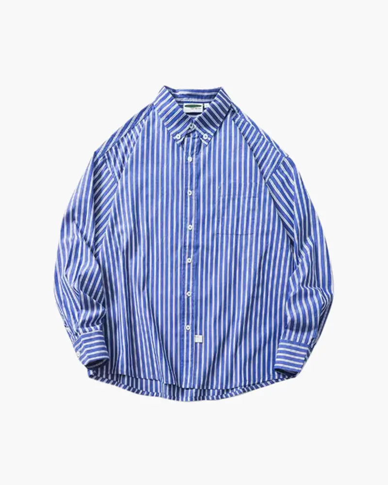 Women's Oversized Striped Shirt 4