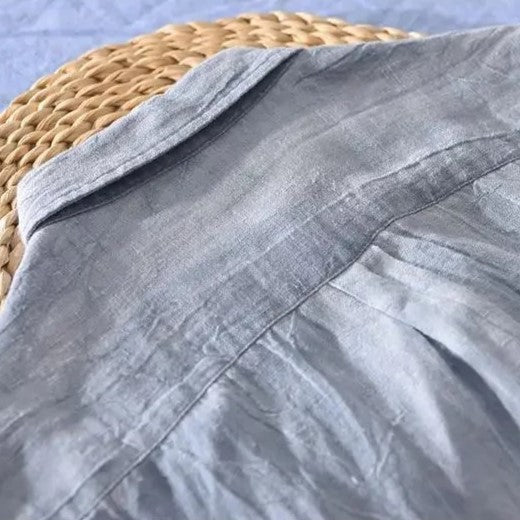 Pacific Collection | Men's Shirt with Short Sleeves in 100% Linen | Lightweight & Breathable for Summer Comfort