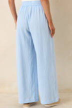Women's Paradisa Dunedin Oceana Blue Cotton Drawstring Pants | 100% Cotton 7
