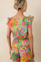 Women's Paradisa Melbourne Pink Multi Cotton Fish Print Romper | 100% Cotton 6