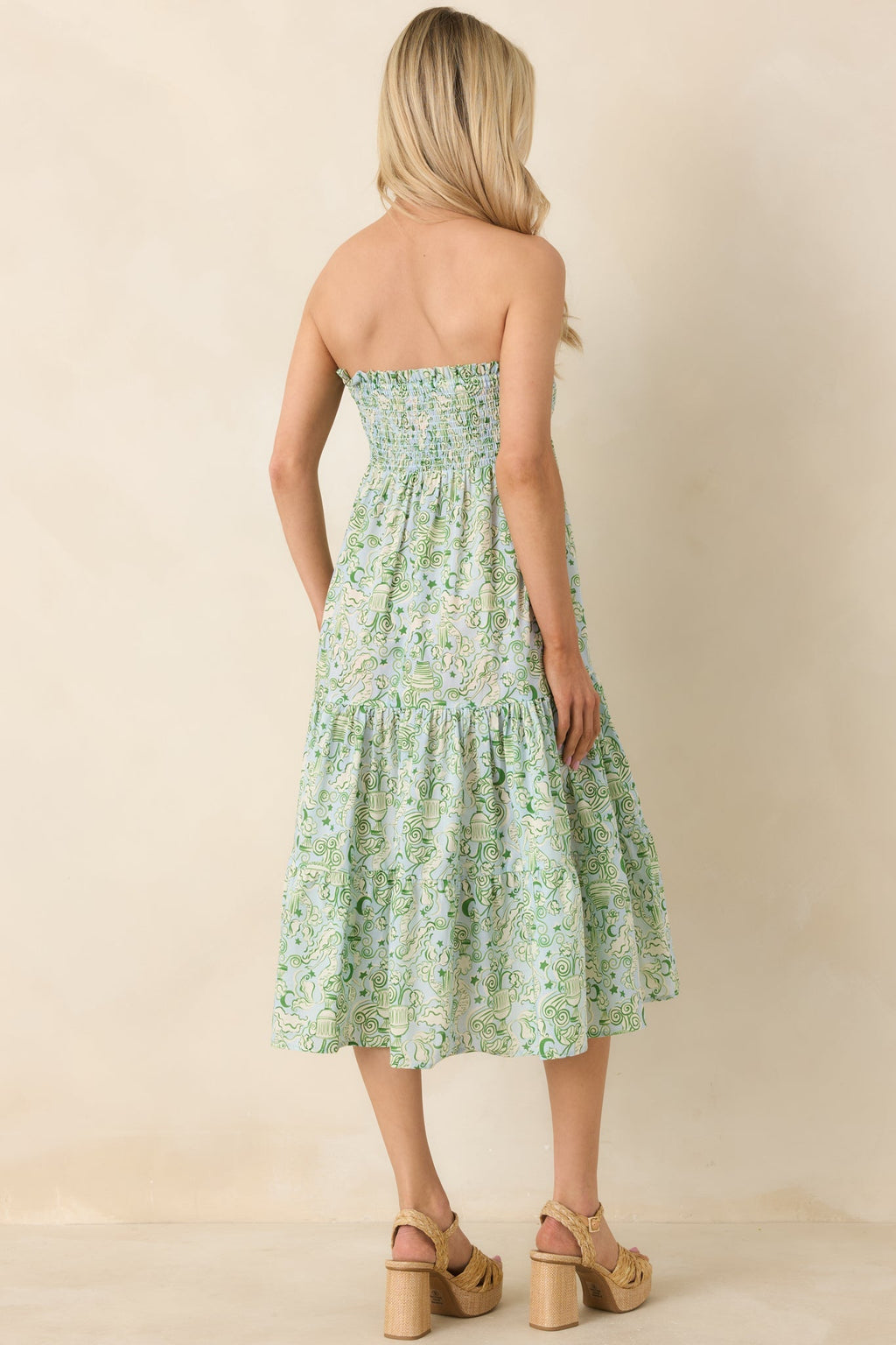 Women's Paradisa Merritt Island Seaglass Green Convertible Cotton Skirt Dress | 100% Cotton 6