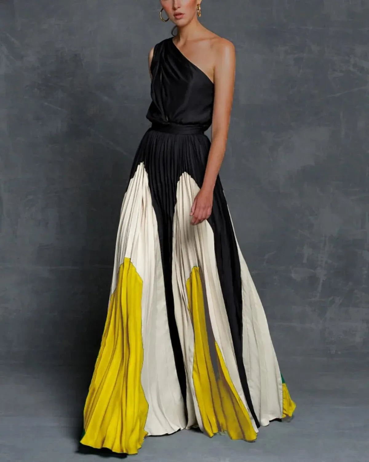 Pearl - Maxi Dress with Stylish Shoulder Design