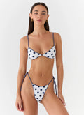 Women's Penelle | Bikini Bottoms with Adjustable Side Ties | Playful Polka Dot Design for Comfortable Fit | Adjustable S 0
