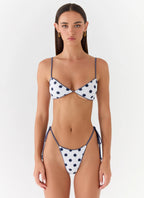 Women's Penelle | Bikini Bottoms with Adjustable Side Ties | Playful Polka Dot Design for Comfortable Fit | Adjustable S 4