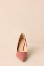 Women's Perfectly Polished Blush Patent Pointed Toe Heels | Heel measures 3.25" 4