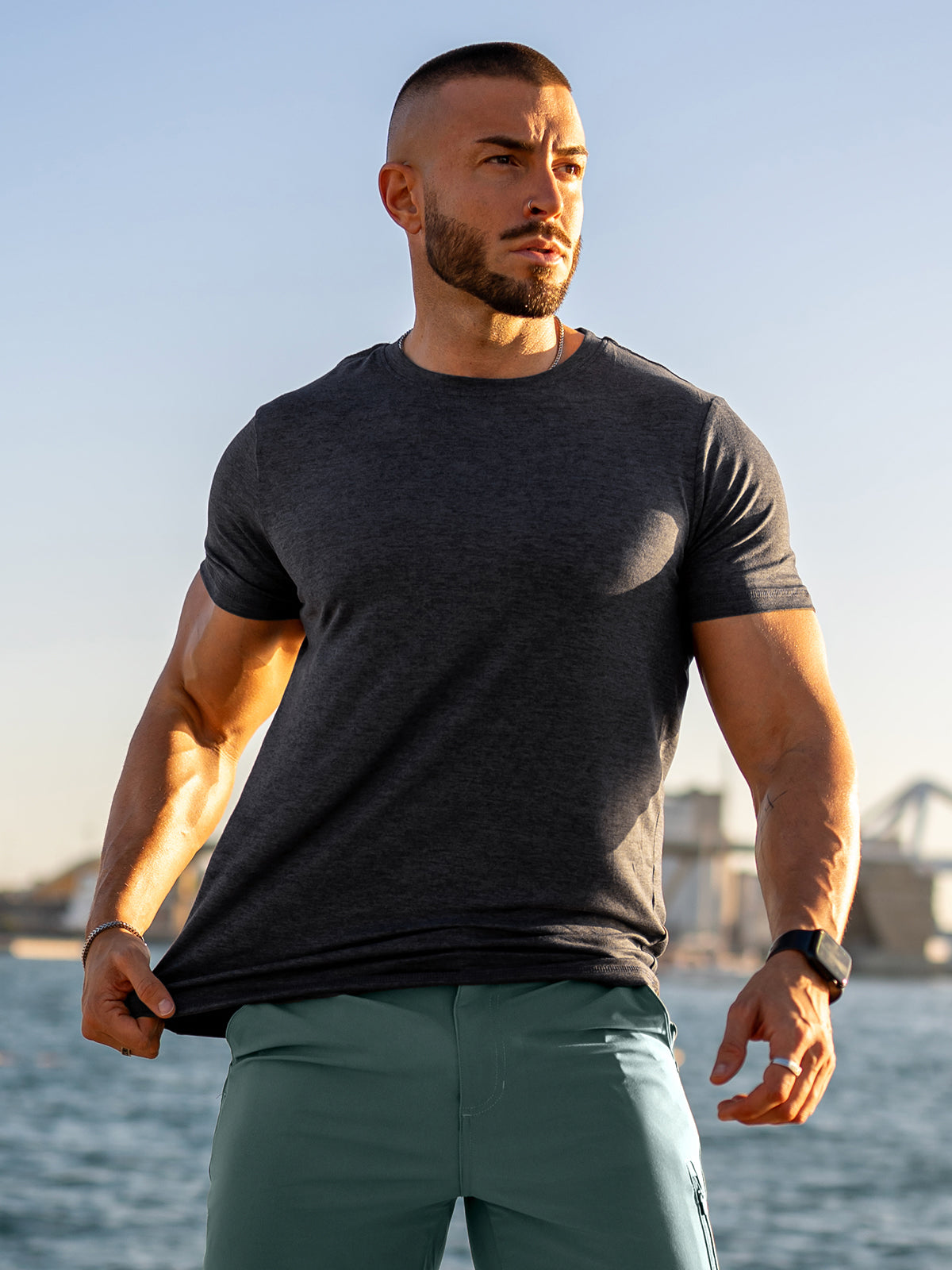 Performance Tee | Long Sleeve Gym Shirt for Men with Moisture-Wicking Fabric | Comfortable Workout Top for Active Lifestyle