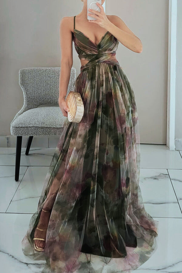 White Maxi Dress with Flowing Silhouette – Elegant Design