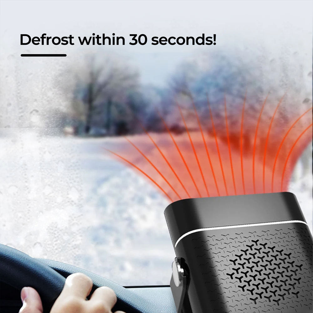12V Portable Car Heater — Compact Defroster & Spot Warmer