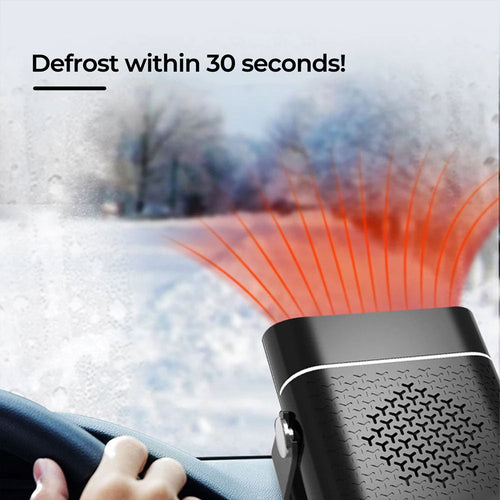 12V Portable Car Heater — Compact Defroster & Spot Warmer
