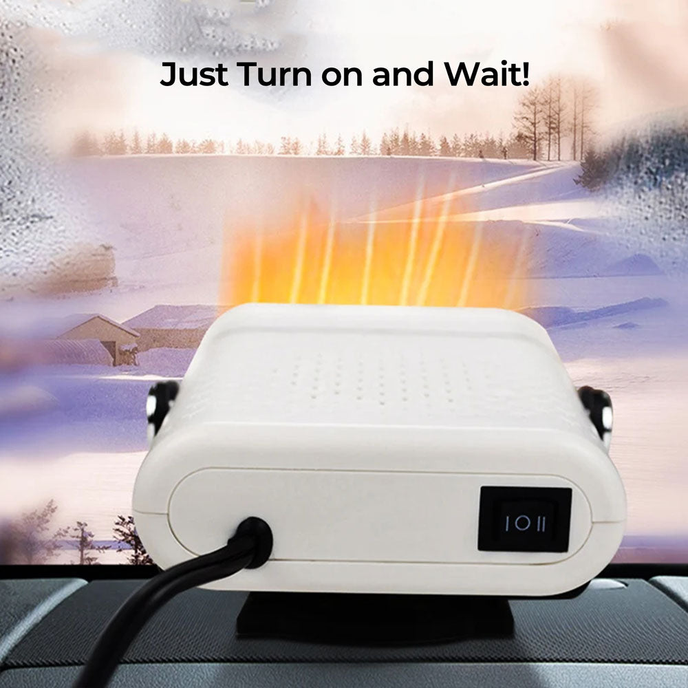 12V Portable Car Heater — Compact Defroster & Spot Warmer
