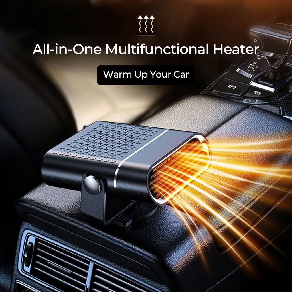 12V Portable Car Heater — Compact Defroster & Spot Warmer