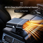 12V Portable Car Heater — Compact Defroster & Spot Warmer