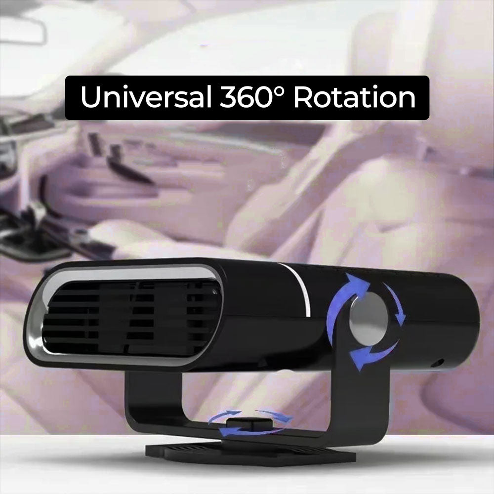 12V Portable Car Heater — Compact Defroster & Spot Warmer