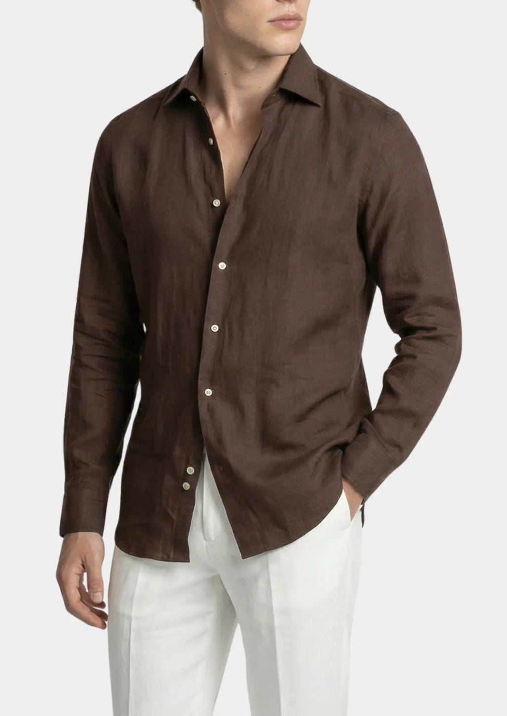 Women's Portofino Coastal Shirt - Dark Brown 0