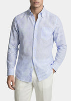 Women's Portofino Striped Coastal Shirt - Light Blue 0
