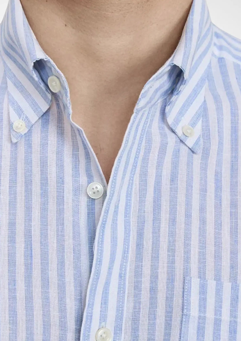 Women's Portofino Striped Coastal Shirt - Light Blue 1
