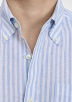 Women's Portofino Striped Coastal Shirt - Light Blue 1