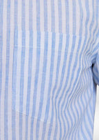 Women's Portofino Striped Coastal Shirt - Light Blue 2