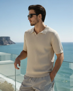 Women's Premium Ribbed Polo | Premium knitted fabric with a ribbed texture 1