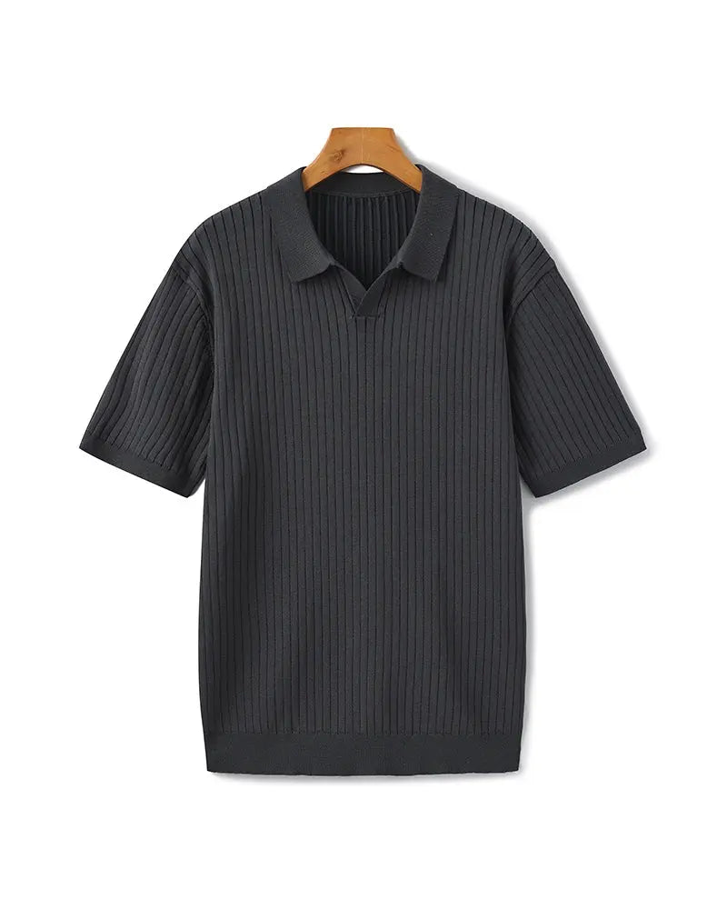 Women's Premium Ribbed Polo | Premium knitted fabric with a ribbed texture 11