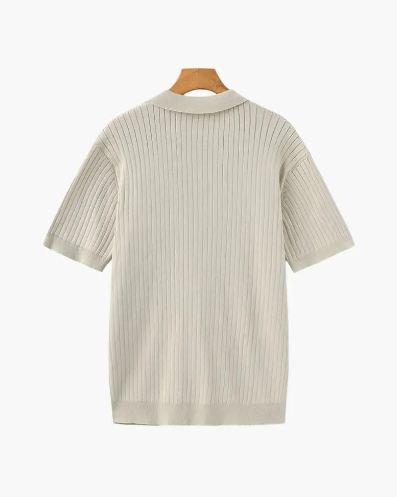 Women's Premium Ribbed Polo | Premium knitted fabric with a ribbed texture 2