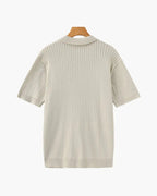 Women's Premium Ribbed Polo | Premium knitted fabric with a ribbed texture 2