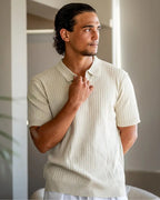 Women's Premium Ribbed Polo | Premium knitted fabric with a ribbed texture 4