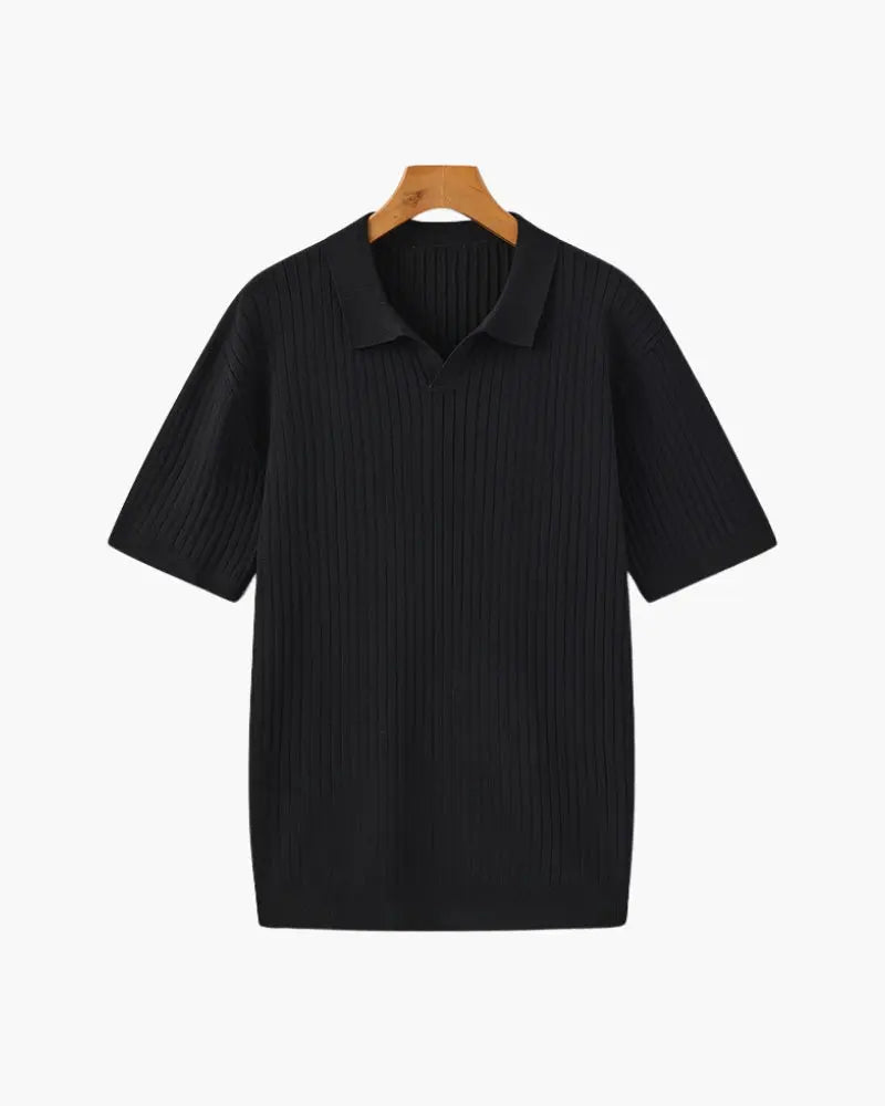 Women's Premium Ribbed Polo | Premium knitted fabric with a ribbed texture 8