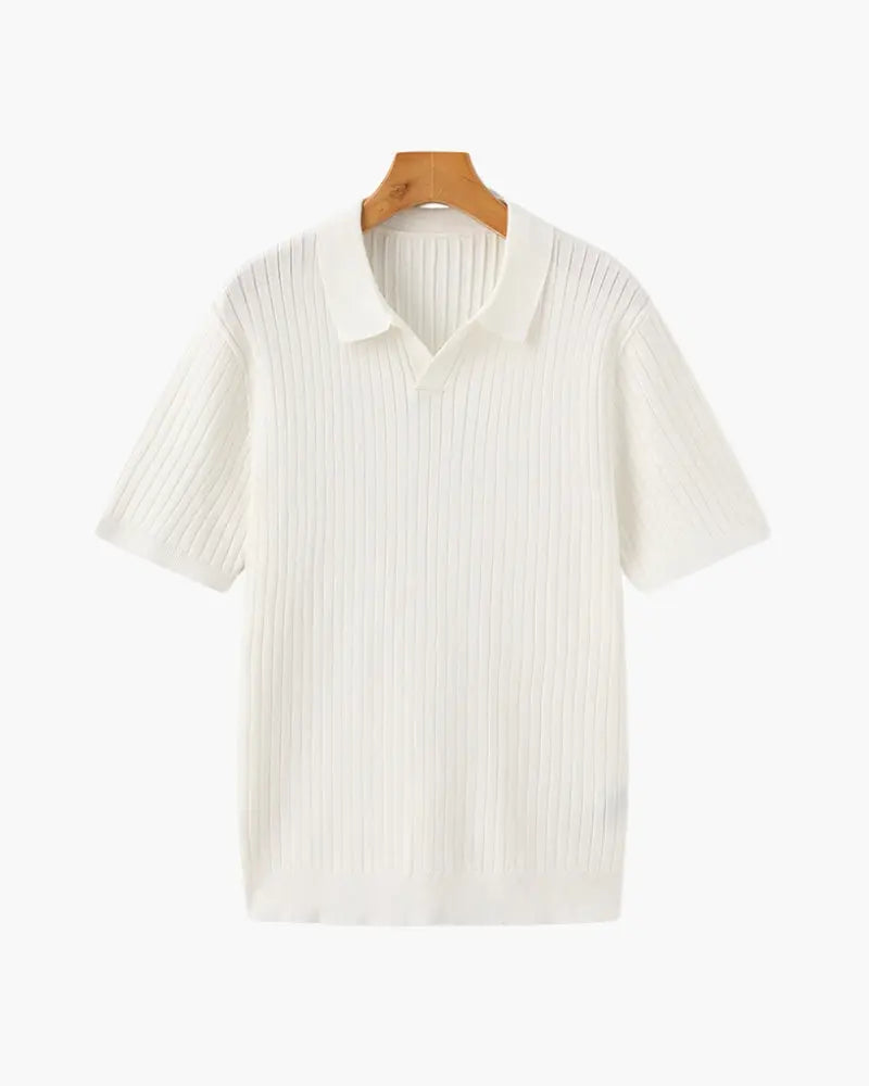 Women's Premium Ribbed Polo | Premium knitted fabric with a ribbed texture 9