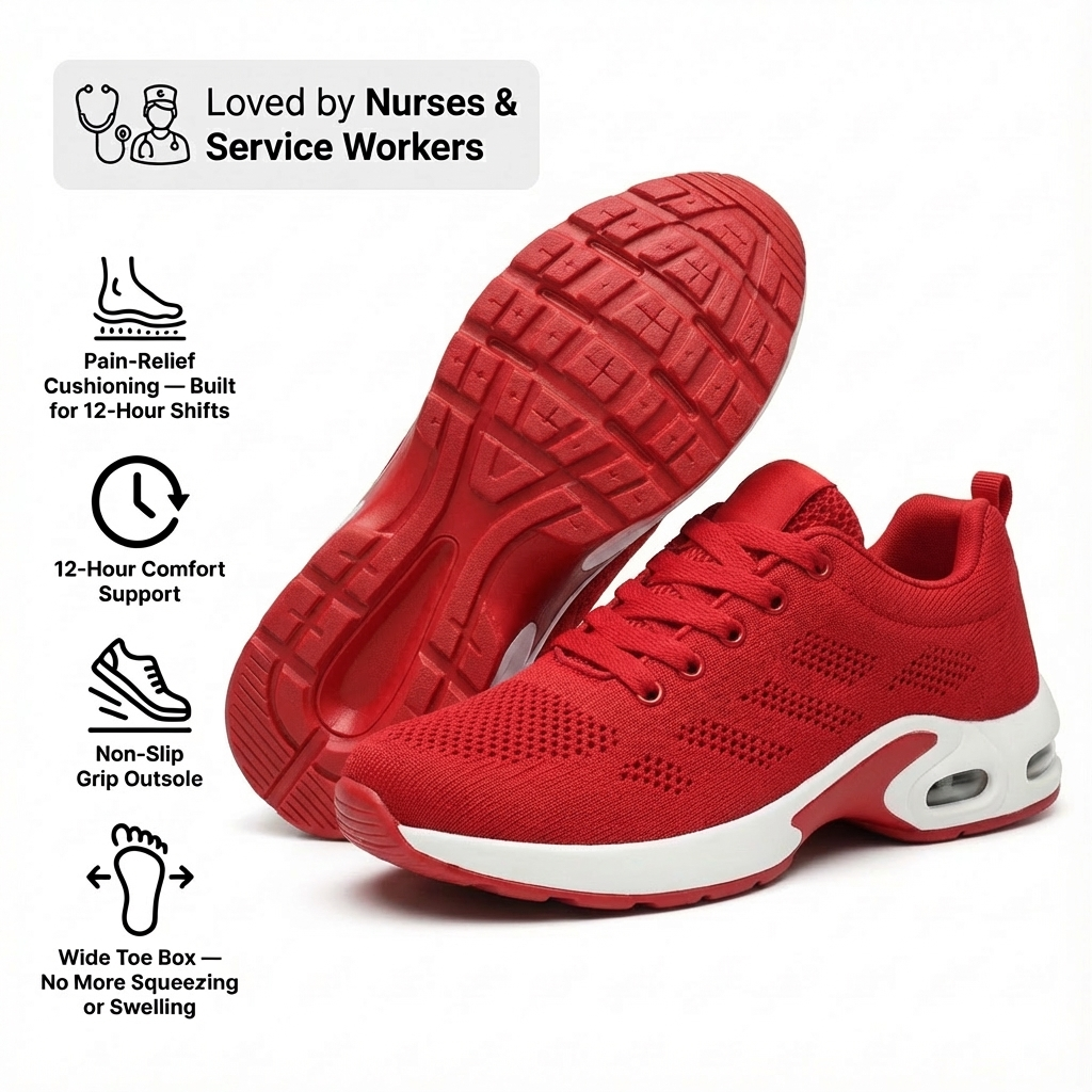 Pro Comfort | Comfortable Work Shoes with Ergonomic Design | All-Day Support for Standing