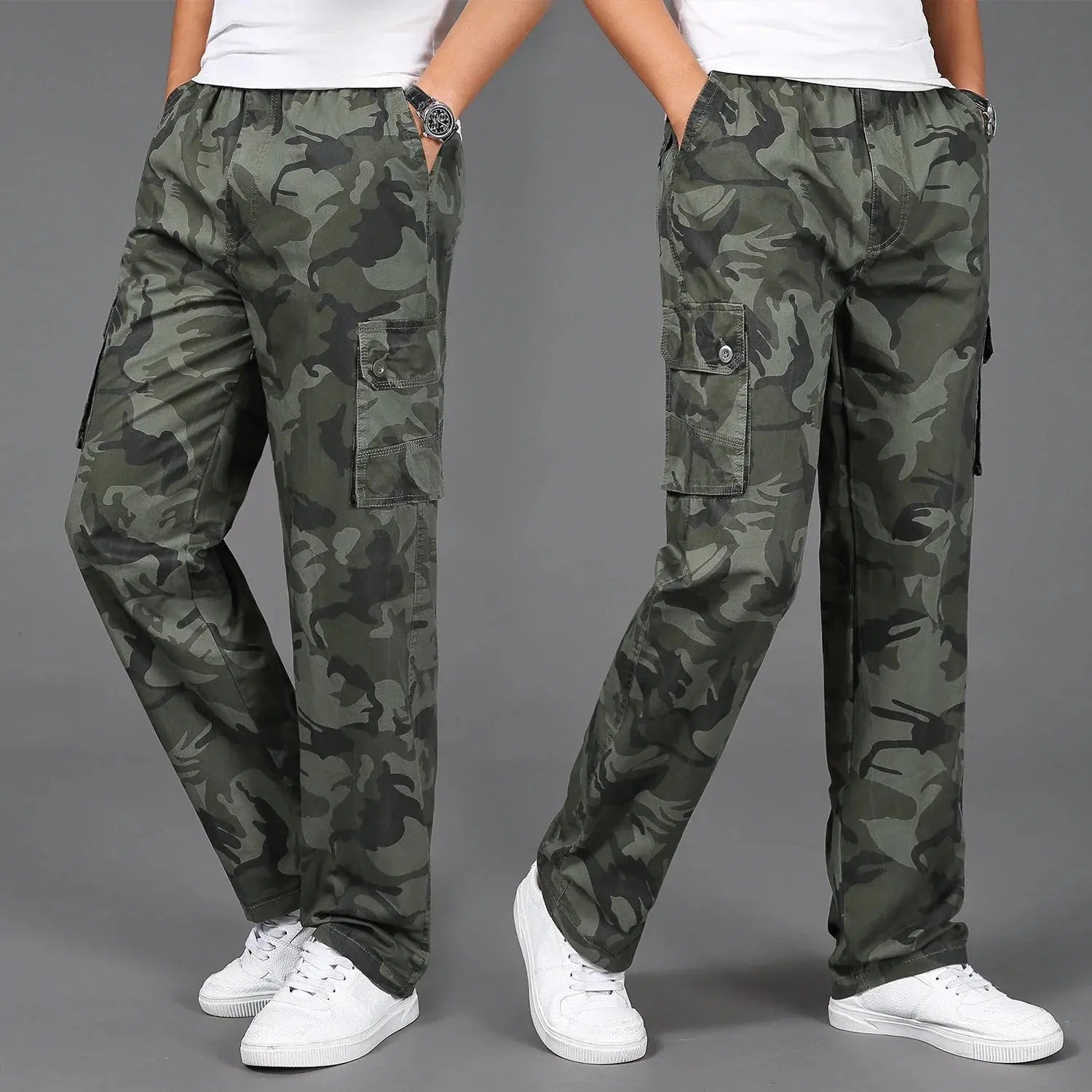 Women's Ranger Camo Cargo Pants | Lightweight cotton fabric for breathability 2