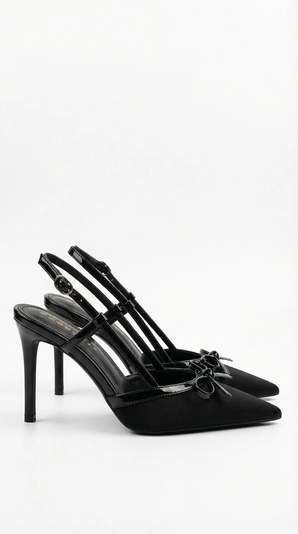 Women's Rebecca Collection | Satin Bow Court Heels with T-Strap Design | Vintage-Inspired Elegance for Fashion-Forward W 0