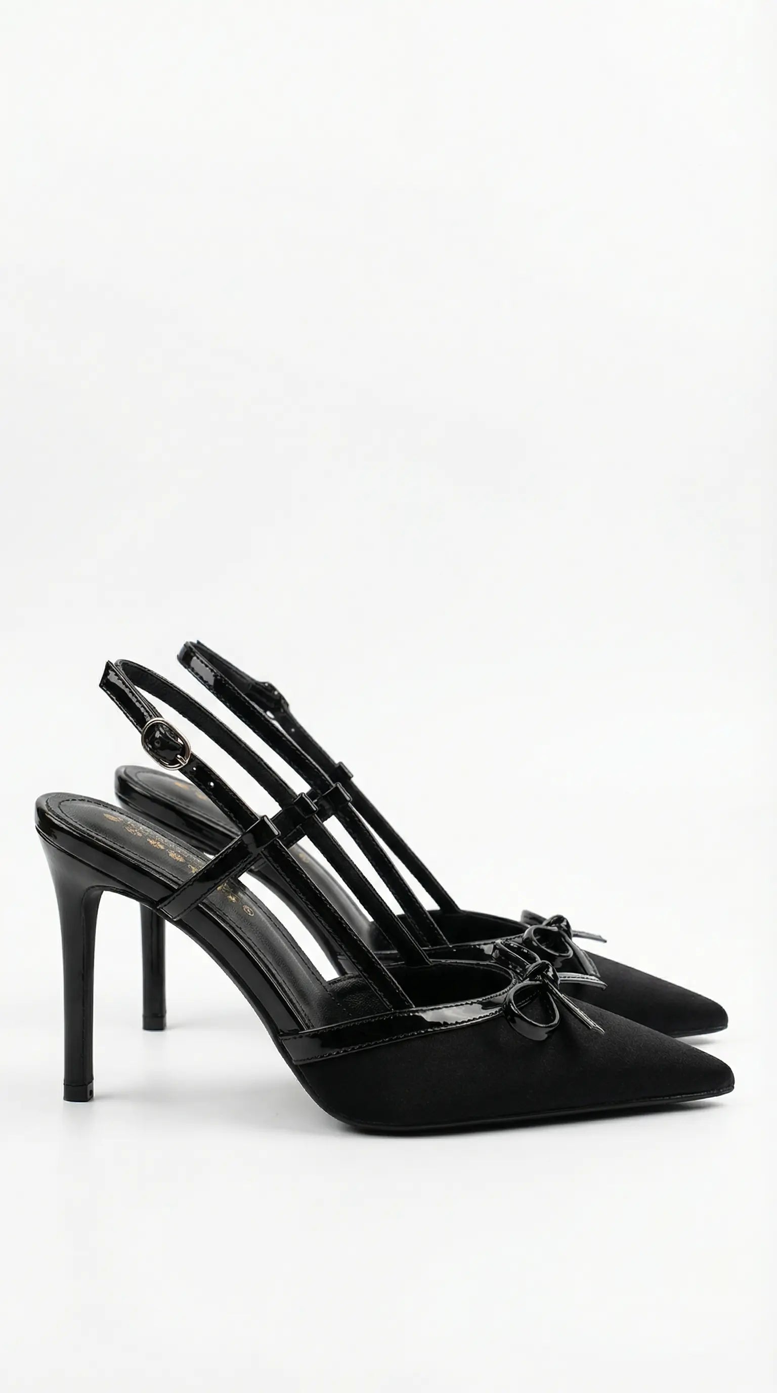 Women's Rebecca Collection | Satin Bow Court Heels with T-Strap Design | Vintage-Inspired Elegance for Fashion-Forward W 0