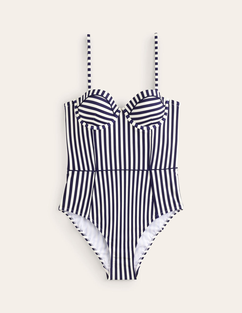 One-Piece Swimsuit — Balconette Neckline, Shaping