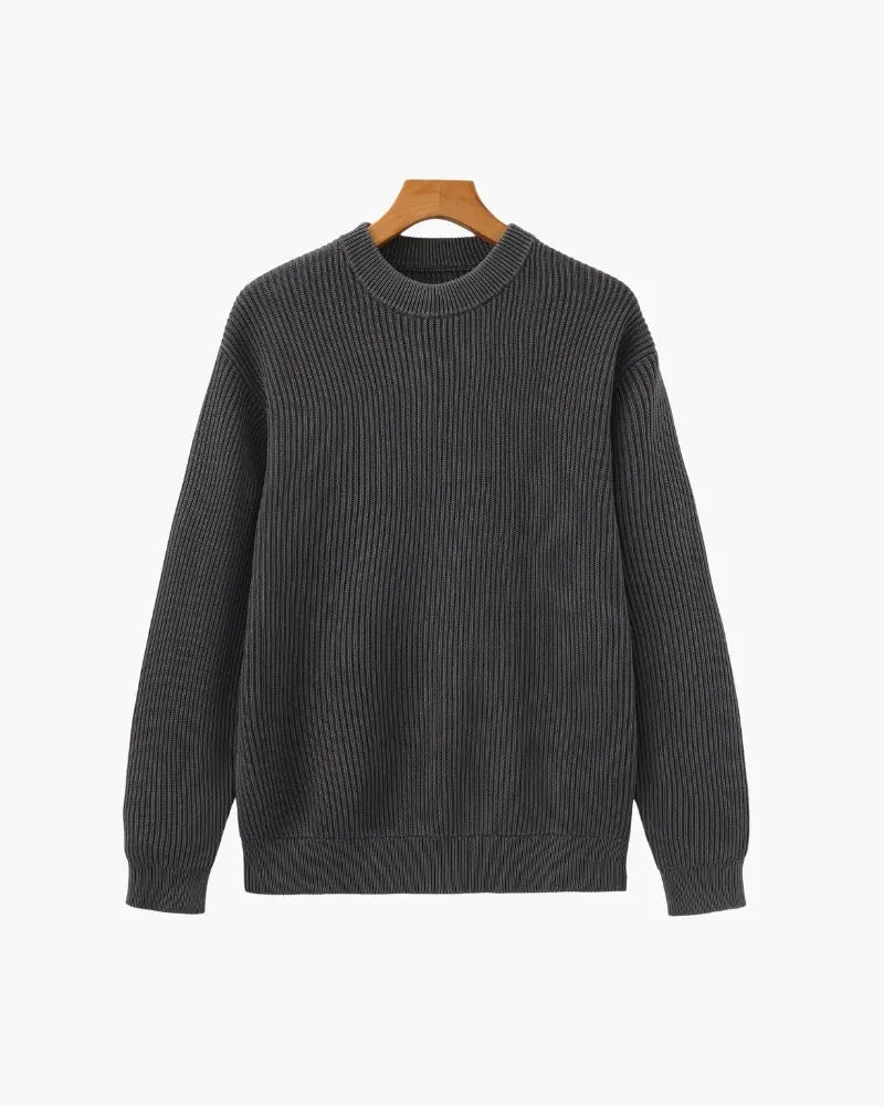 Women's Rib Knit Crewneck | Premium wool-blend with natural stretch and struct 0