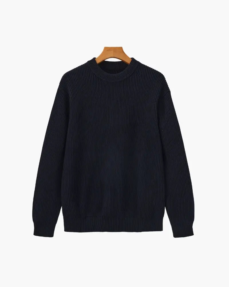 Women's Rib Knit Crewneck | Premium wool-blend with natural stretch and struct 1
