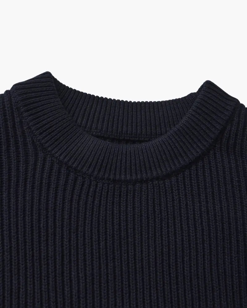 Women's Rib Knit Crewneck | Premium wool-blend with natural stretch and struct 3