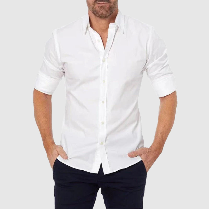 Women's Roberto Russo Fitted Shirt with Integrated Zipper | Material: Cotton and polyester blend 4