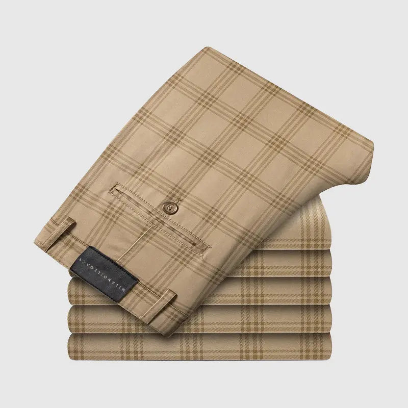 Women's Roberto Russo Marston Plaid Pants | Material: Silk & lyocell blend 4